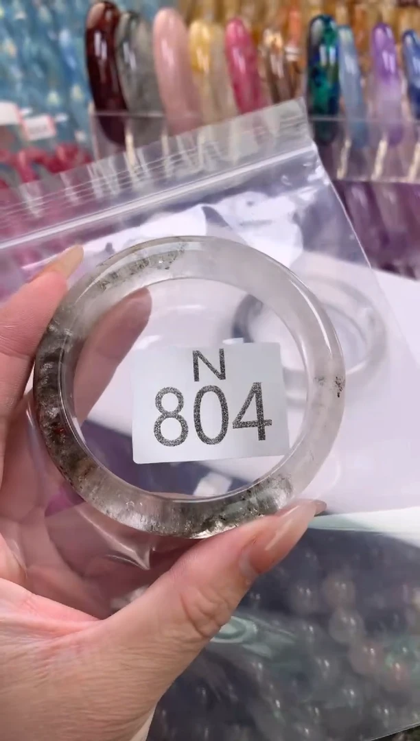 水晶珠宝半成品未镶嵌鱼**?水晶手镯804-59