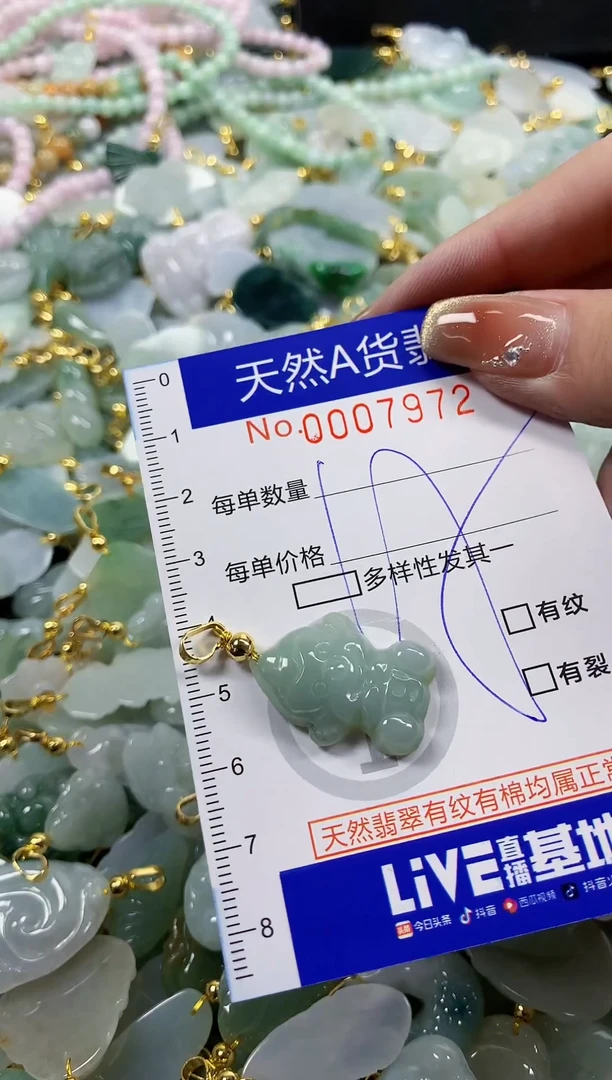 颈饰未镶嵌翡翠天然A货翡翠