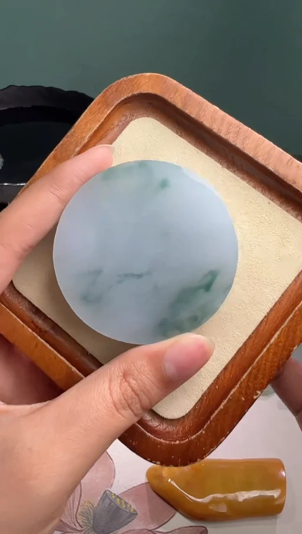 未镶嵌定制翡翠冰飘花镯芯