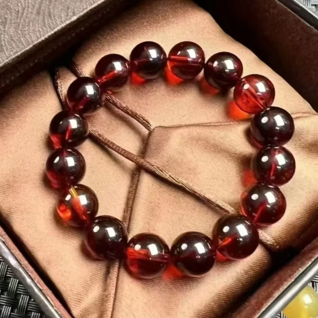 手链 时尚血丝满血药珀时尚 手串男女通用