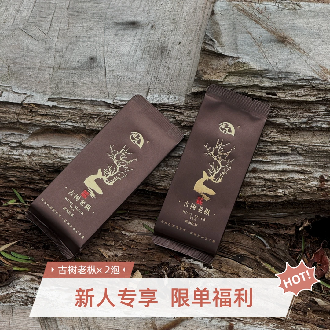 【到手2泡】古树老枞红茶70~80年茶树采摘制作木质香老枞韵正山小种