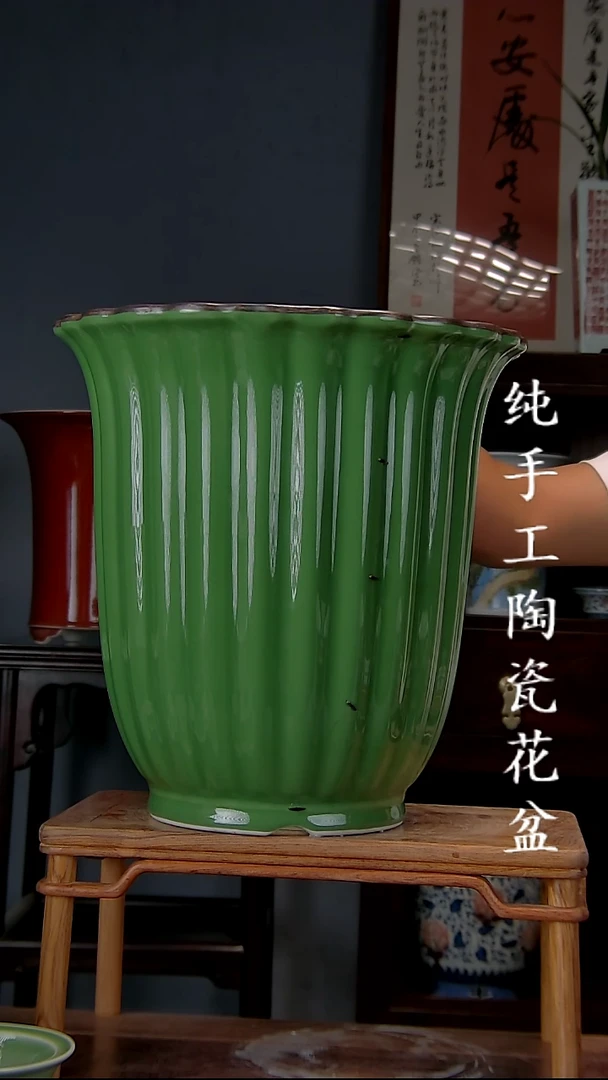 景德镇手工陶瓷花盆