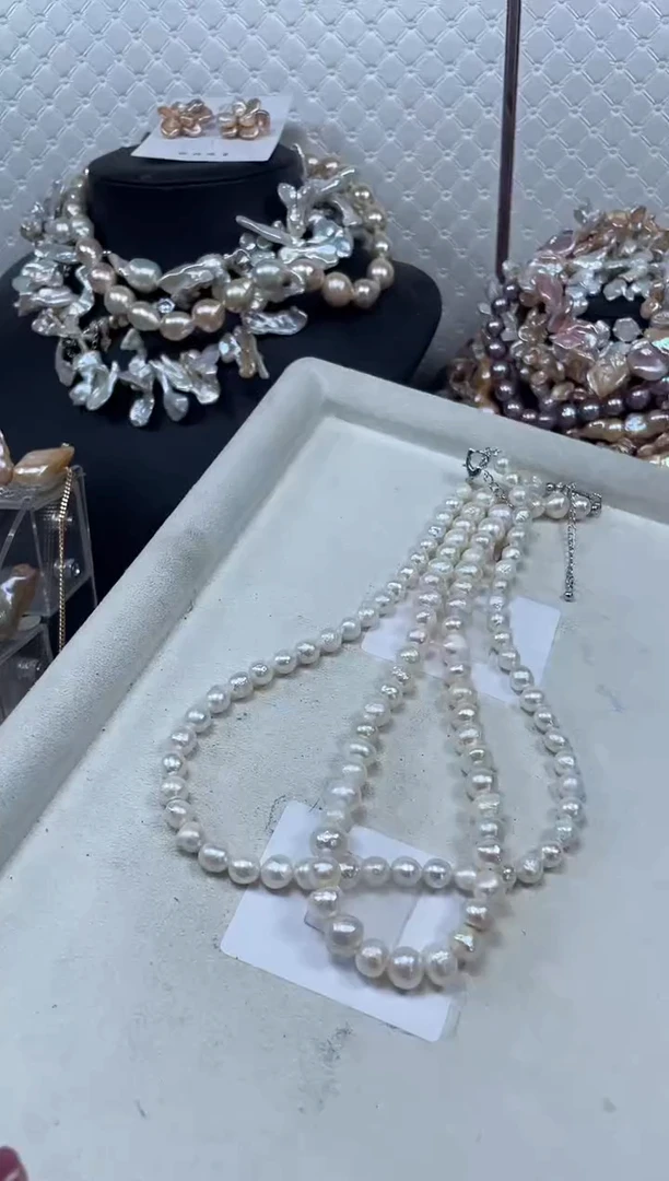 淡水珍珠未镶嵌项链【纯恬珍珠】（多样性发货发一）