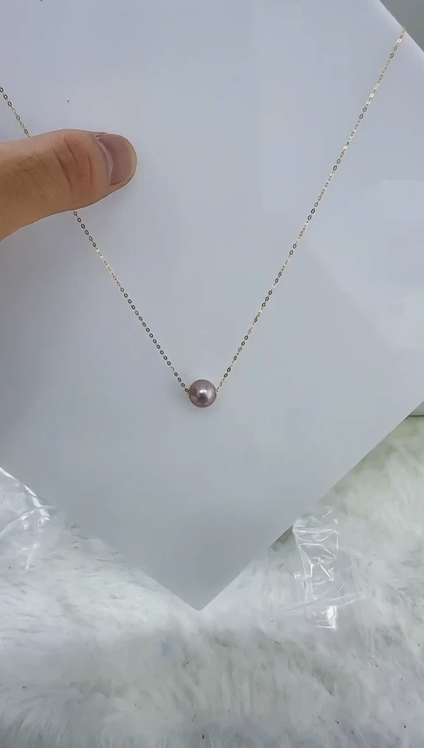 18K金镶嵌淡水珍珠DA曼塔珍珠路路通 b311