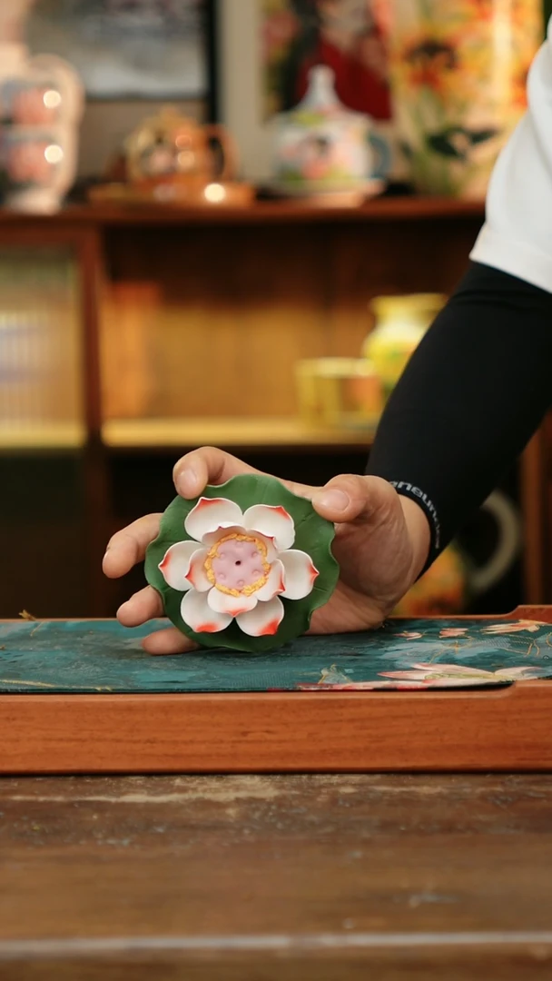 瓷片景德镇纯手工釉下彩精品茶具水杯