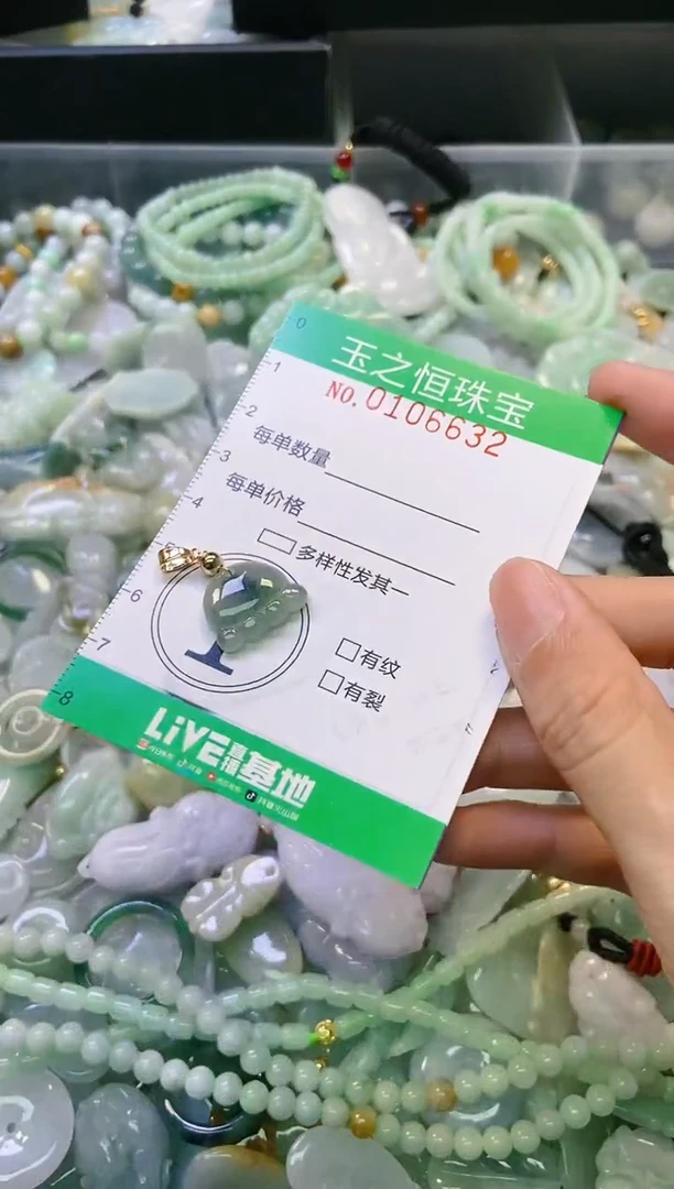 翡翠未镶嵌颈饰闪购0106632