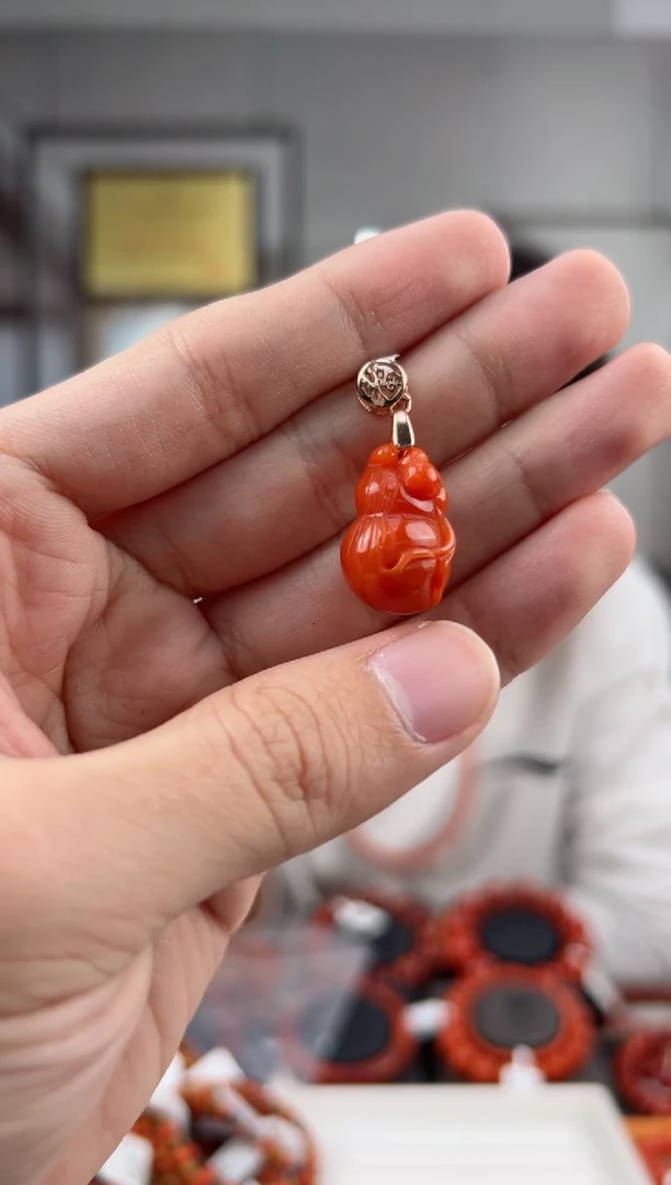 【闪购商品】南红玛瑙葫芦银S925镶嵌葫芦