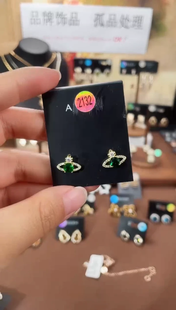 合金925银锆石豆2132