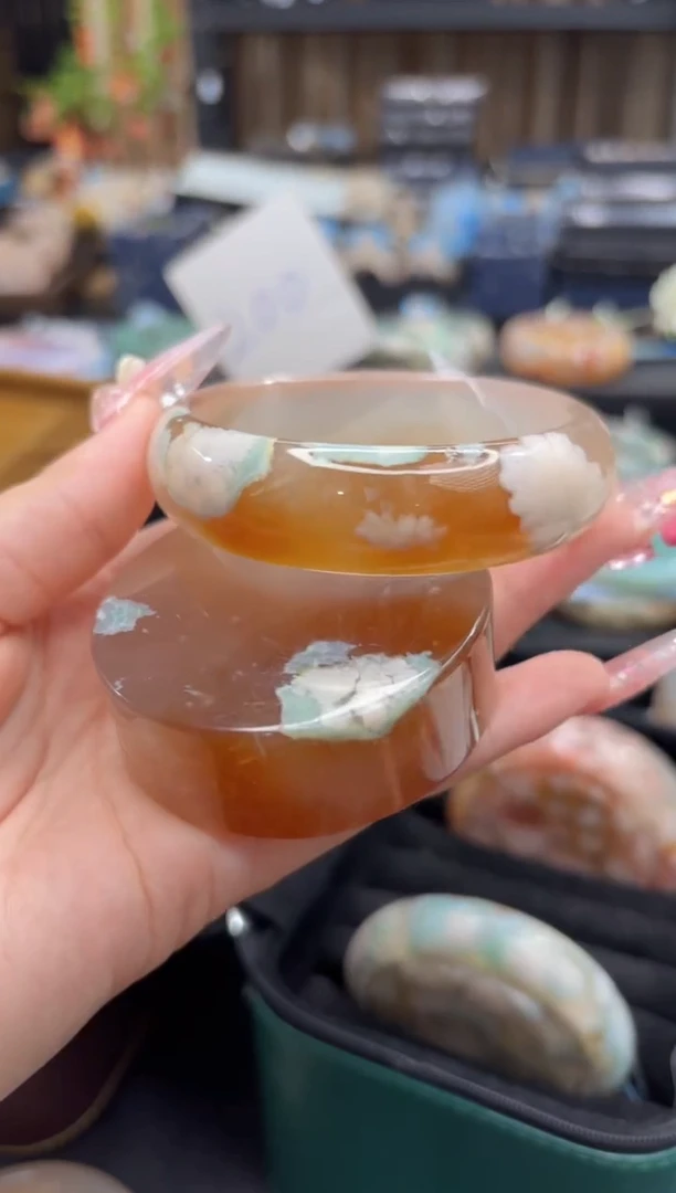 未镶嵌手镯石英质玉221(59圈赠送镯心)