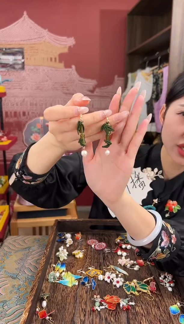 【闪购商品】刺绣苏绣世家非遗手工（耳环）