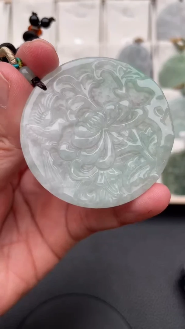 颈饰未镶嵌翡翠天然缅甸翡翠A货139