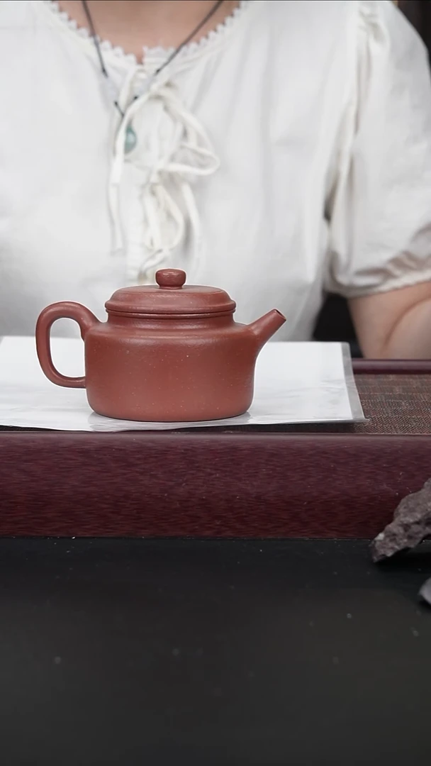 茶壶紫砂鲍老师朱泥德钟200CC