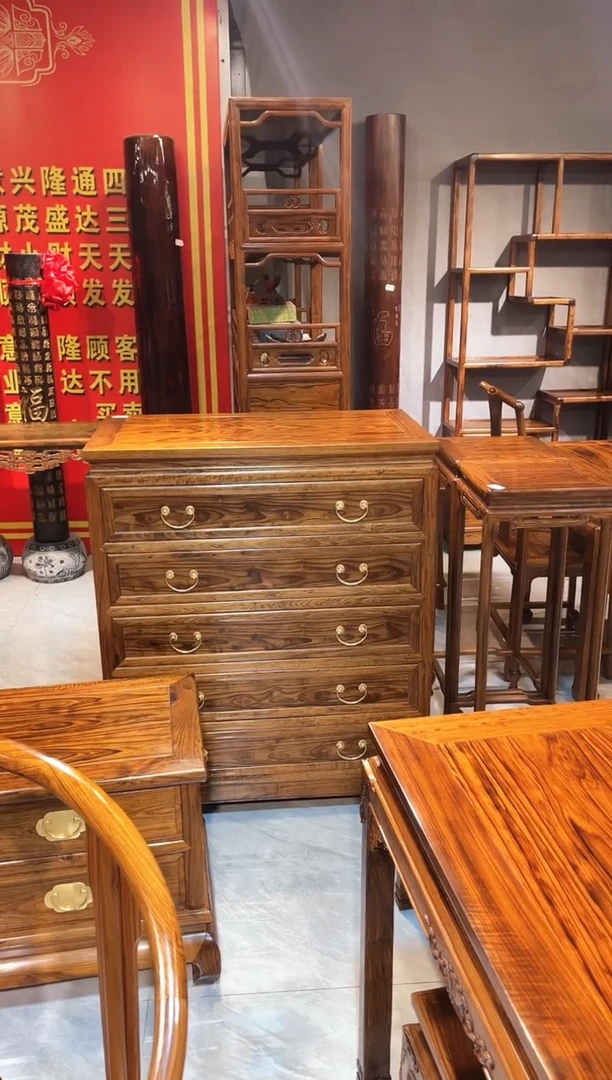木五斗柜 家具改价链接