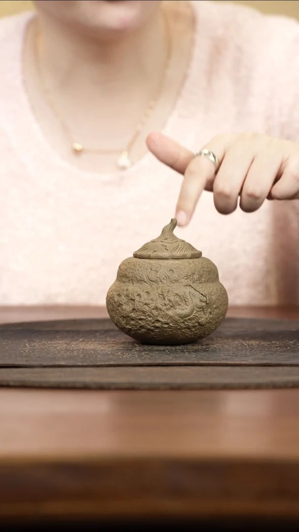 紫砂茶叶罐古法烧供春小罐