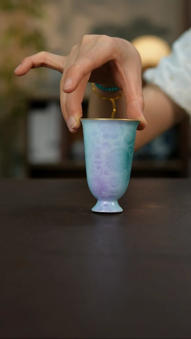 杯觅纤景德镇陶瓷杯碗柴烧多人