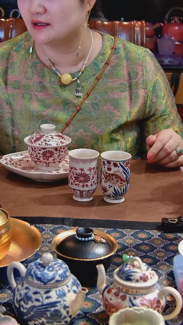 5*6茶具4件套。。。。。手绘。。。。