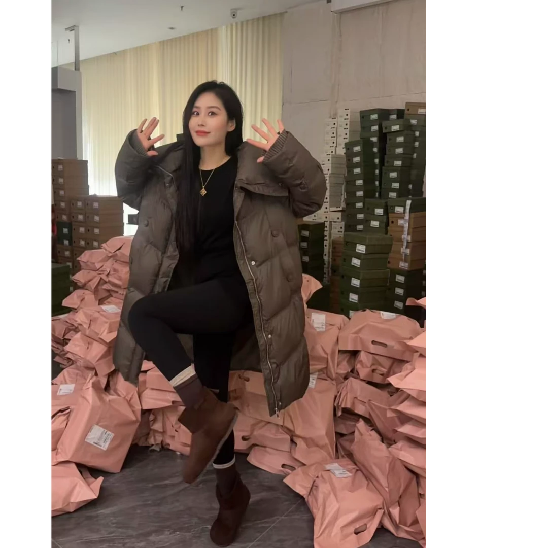 必买款羽绒服 A 灰咖色 8607