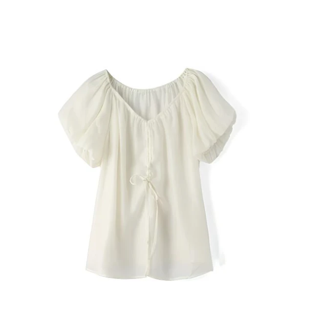 5376优雅百搭衬衫上衣