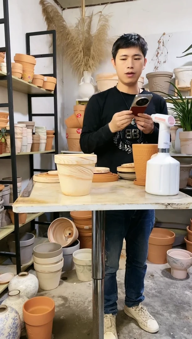 【闪购商品】陶15*14玛奇朵 3盆无托