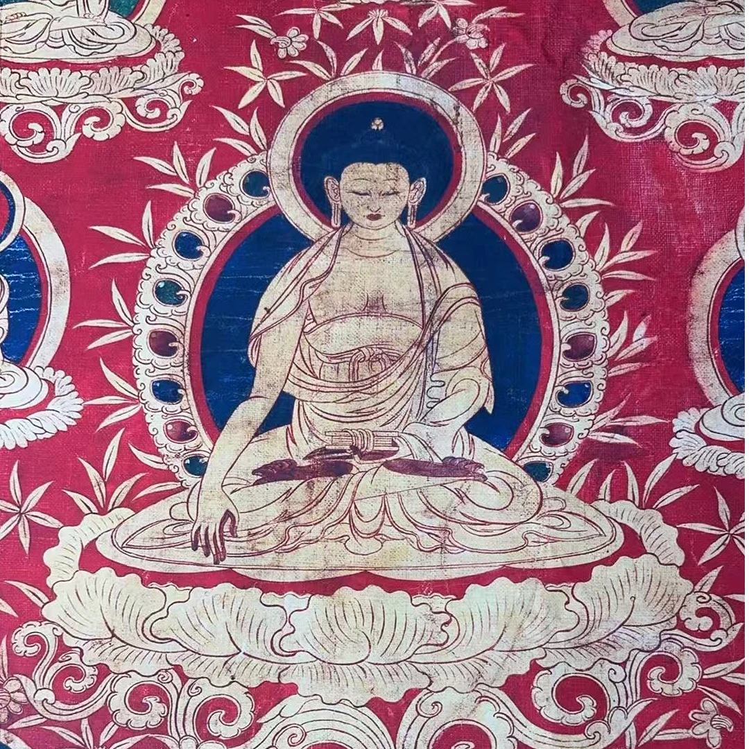 高端精品白度母与文殊菩萨绘画类唐卡16147