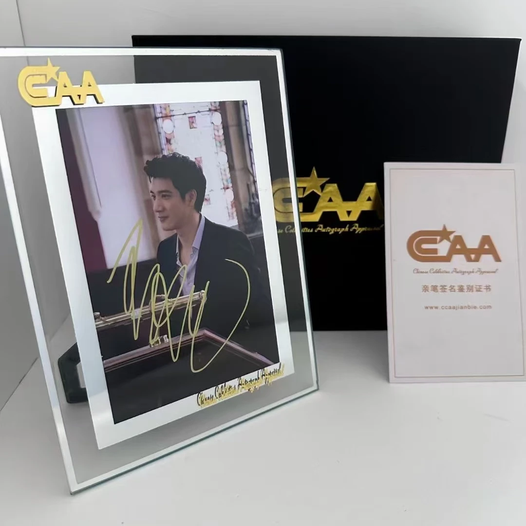 王力宏亲笔签名带证书官网可查 精美裱框裱框 礼盒➕礼袋发货包邮