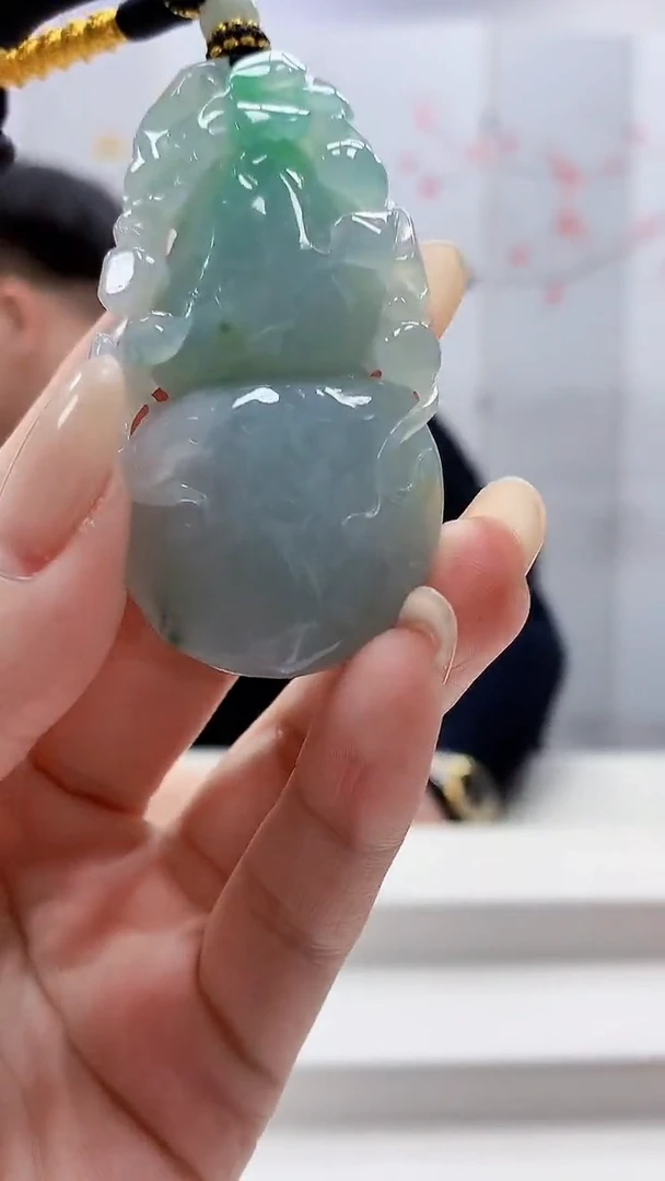 未镶嵌定制翡翠5060lr-毛货挂件88