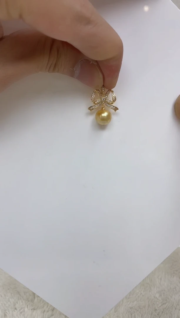 海水珍珠银S925镶嵌颈饰