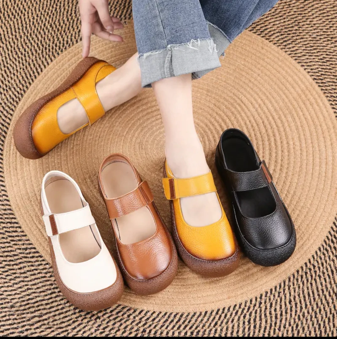 头层牛皮软底妈妈鞋春夏新款舒适中老年皮鞋浅口单鞋软牛皮透气