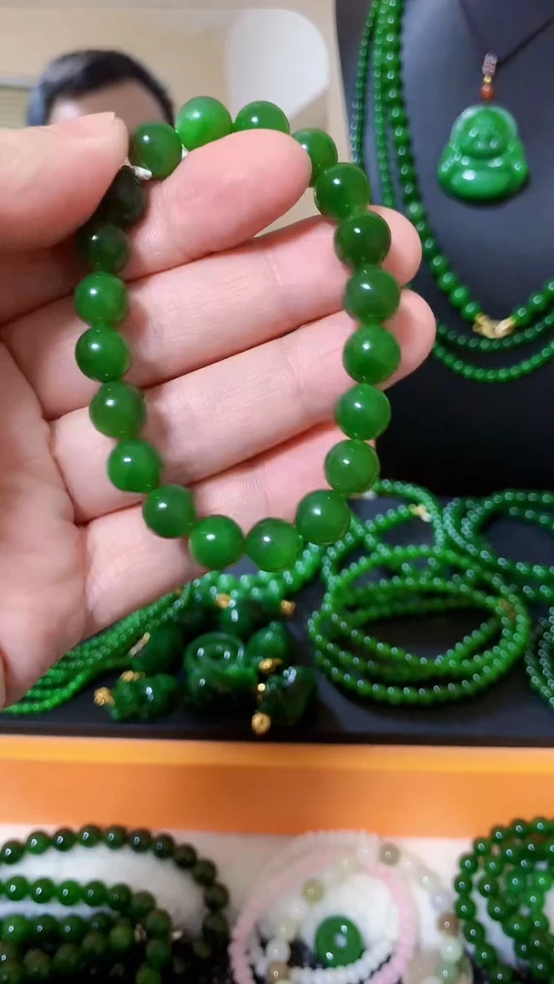 【闪购商品】和田玉（碧玉）手链未镶嵌10