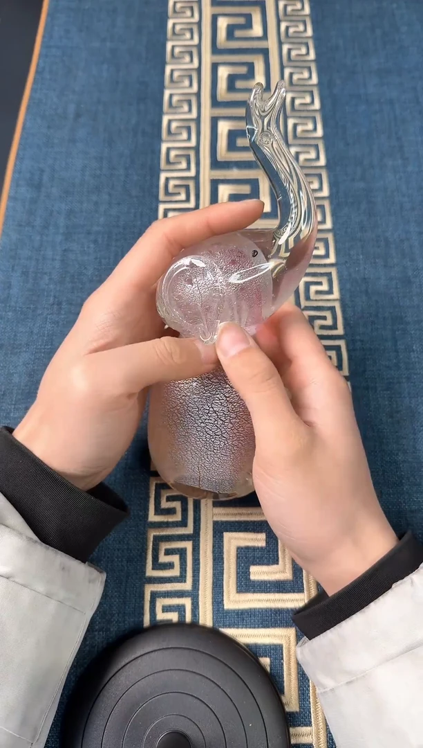 【闪购商品】淄博博山手工琉璃大象