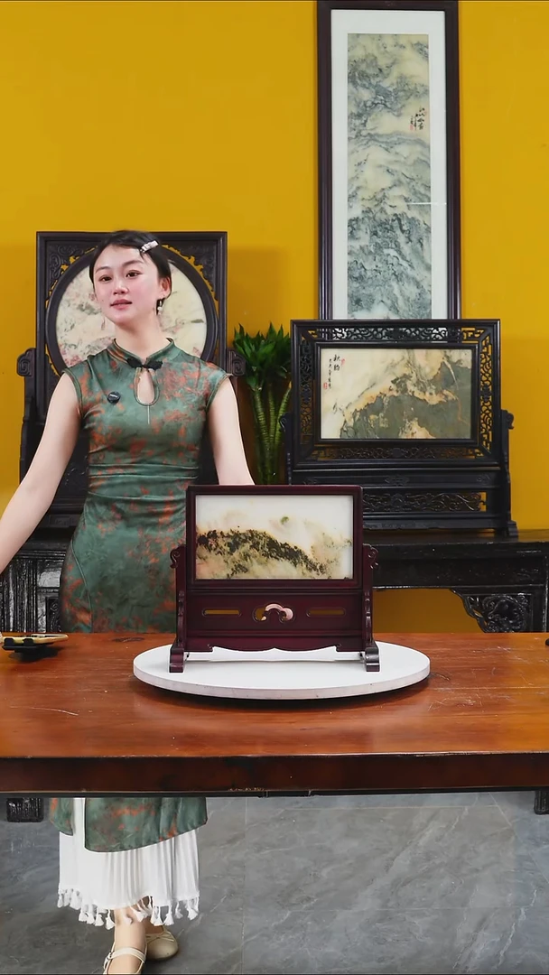 石材天然大理石画摆件