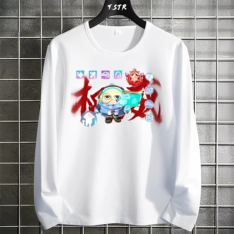 春秋蛋仔派对手游长袖男女t恤搞怪权威打压忘本表情潮流学生上衣