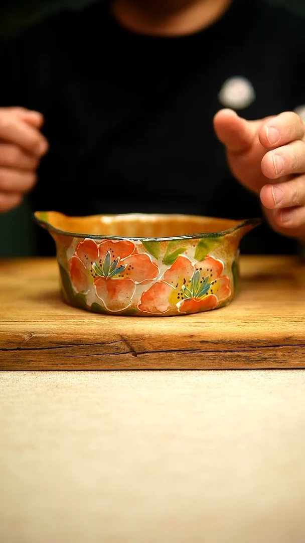 @@陶园瓷舍@@纯手工手绘@高温釉下彩