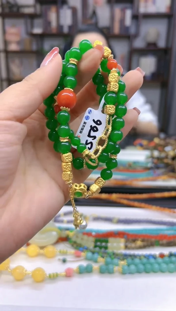 【闪购商品】翡翠手链未镶嵌DIY款S566