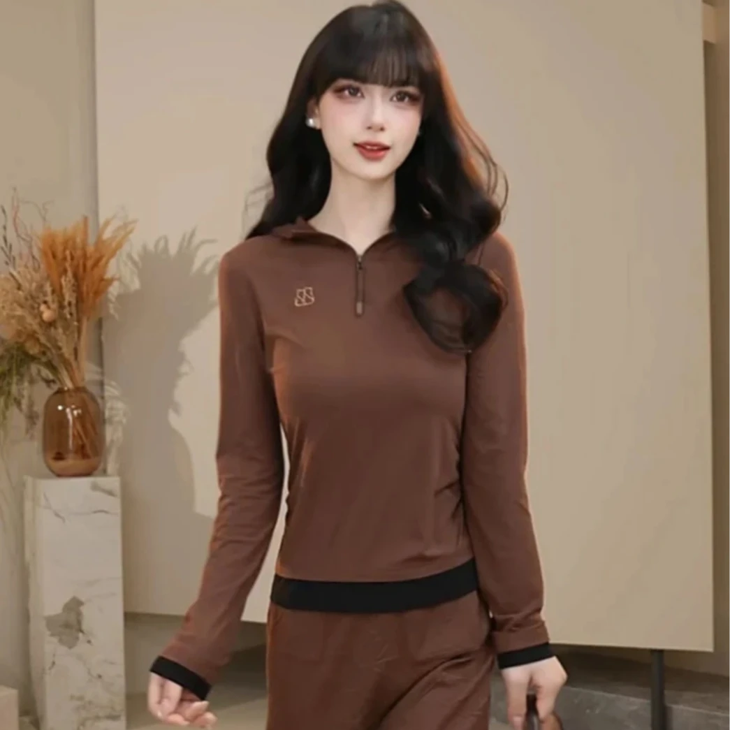 AMASS/阿玛施-早春新款连帽拼色长袖时尚修身显瘦卫衣530262