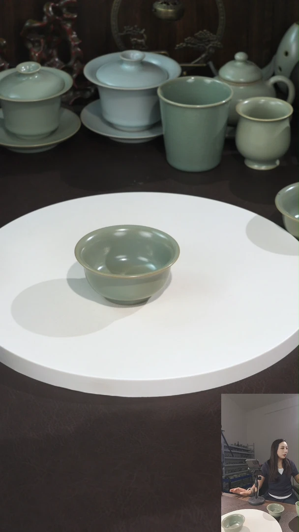 青*瓷宣宝汝瓷原矿原釉手工作品瑕疵