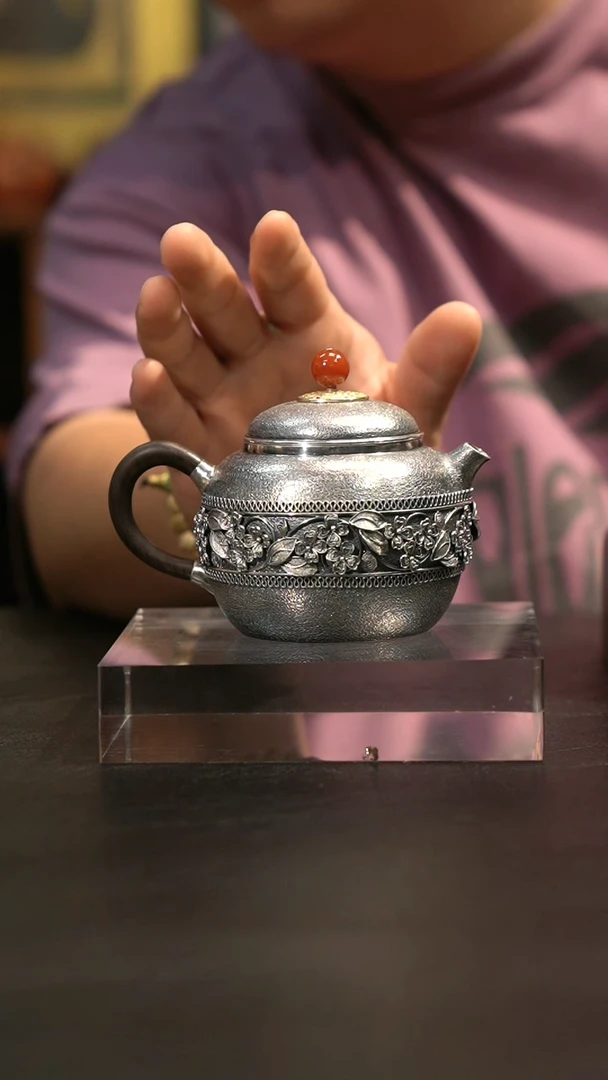 茶壶紫砂精品茶壶银壶好