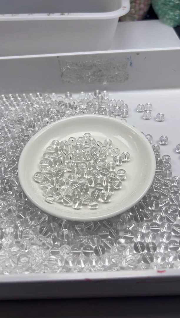 未镶嵌颈饰水晶w189白水晶8mm*30颗