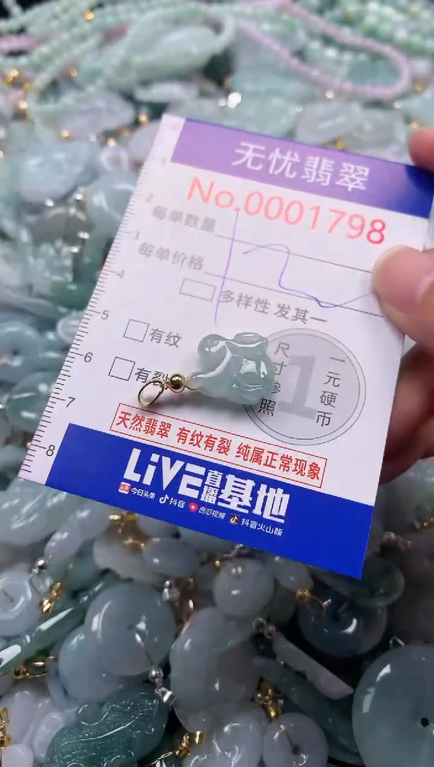 吊坠(不含链)未镶嵌翡翠1798
