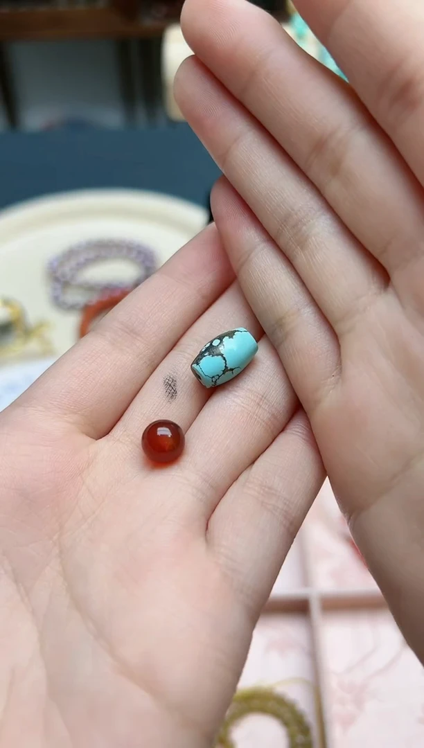 【闪购商品】玛瑙/玉髓配饰未镶嵌玛瑙桶珠配饰*1 ZD