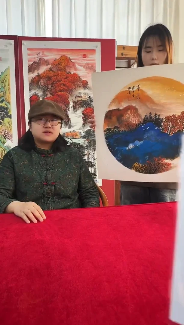 国画梅清老师1平尺山水卡纸作品