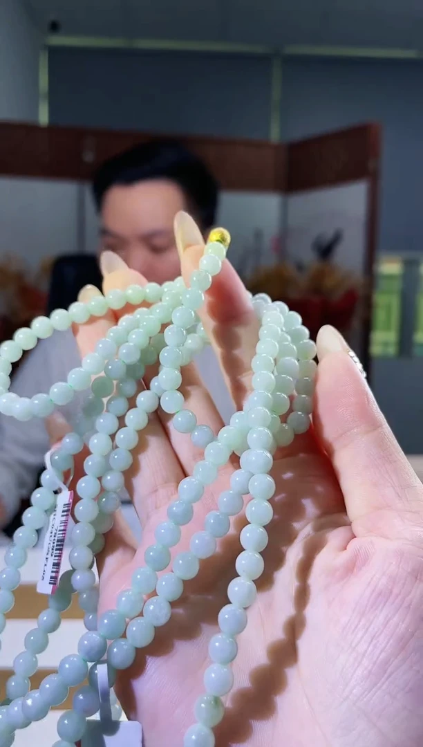 翡翠未镶嵌颈饰多样性发其一珠链41