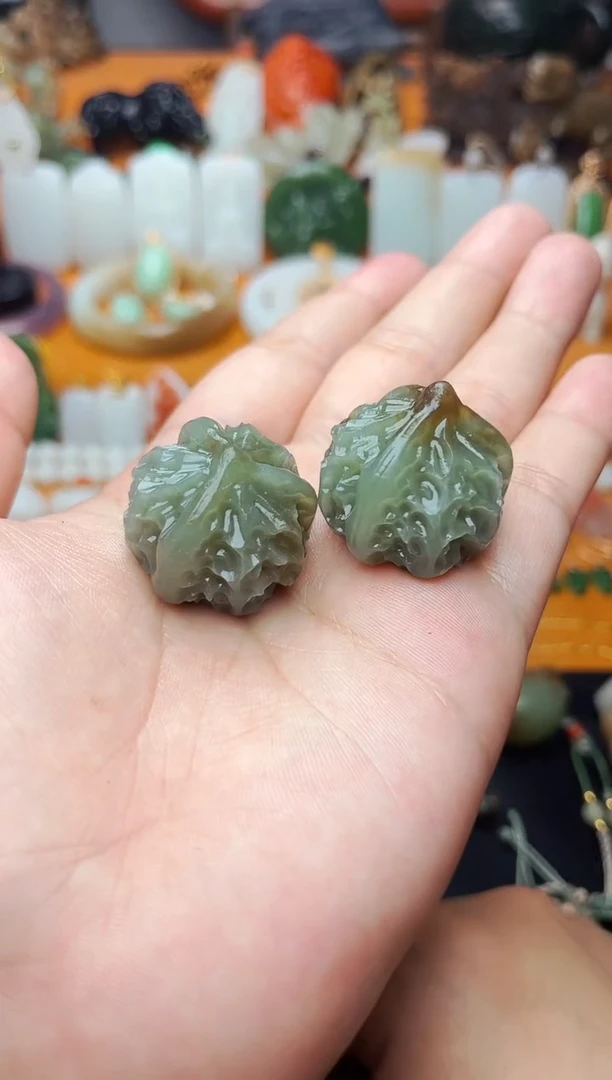 【闪购商品】和田玉手把未镶嵌核桃一对01【定制】