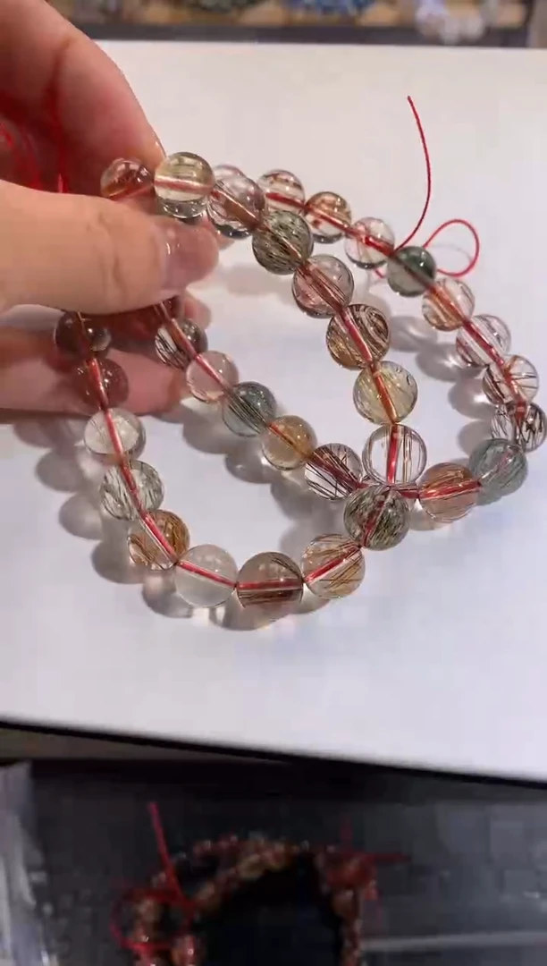 【闪购商品】水晶手链未镶嵌10mm多样性发一