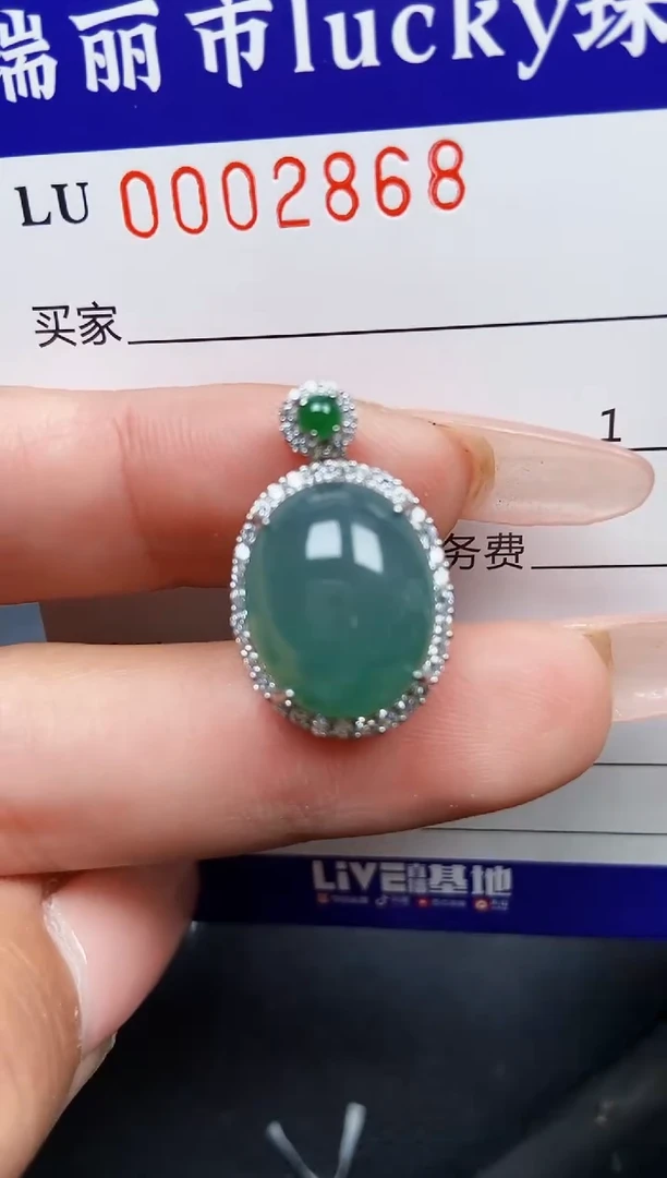 【闪购商品】翡翠颈饰银S925镶嵌2868