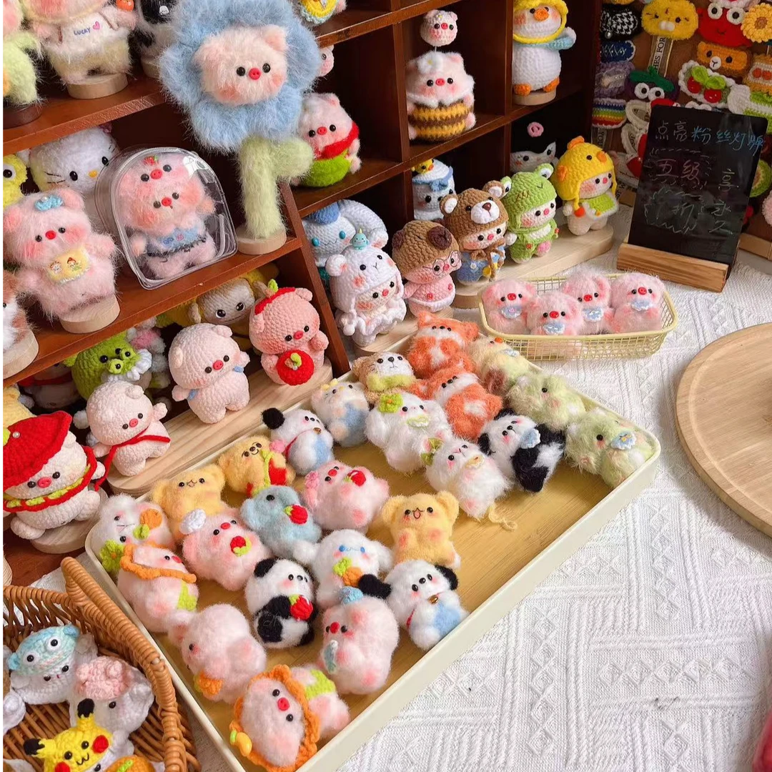 （莹火虫手作）手工钩织成品学生礼物手机挂件车摆件专属专拍链接