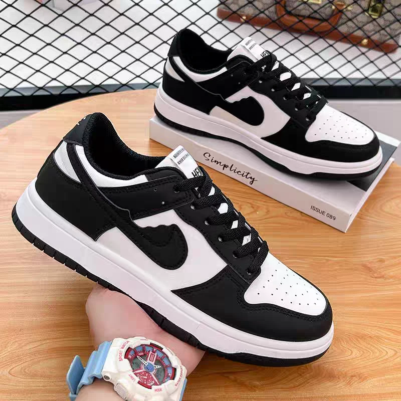 莆田鞋休闲鞋男女通用黑白熊猫鞋运动鞋百搭板鞋网红同款鞋子