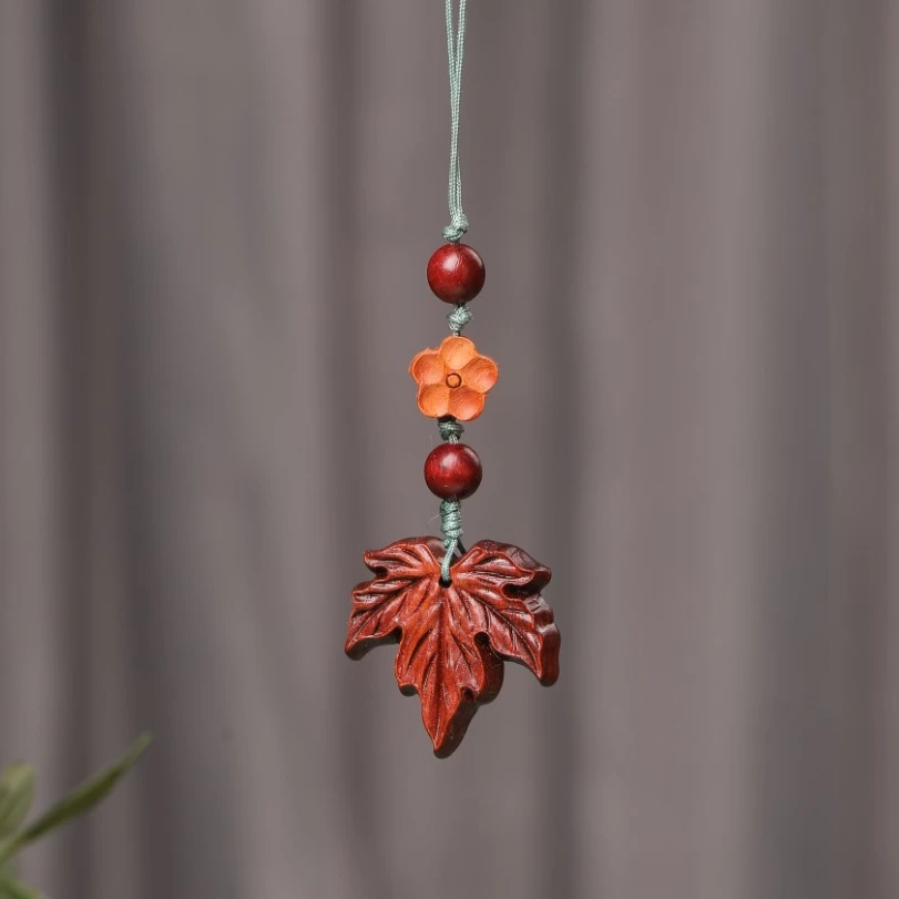 枫叶红了情侣吊饰手机链