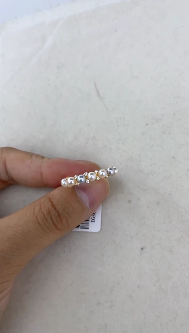 海水珍珠戒指银S925镶嵌戒指