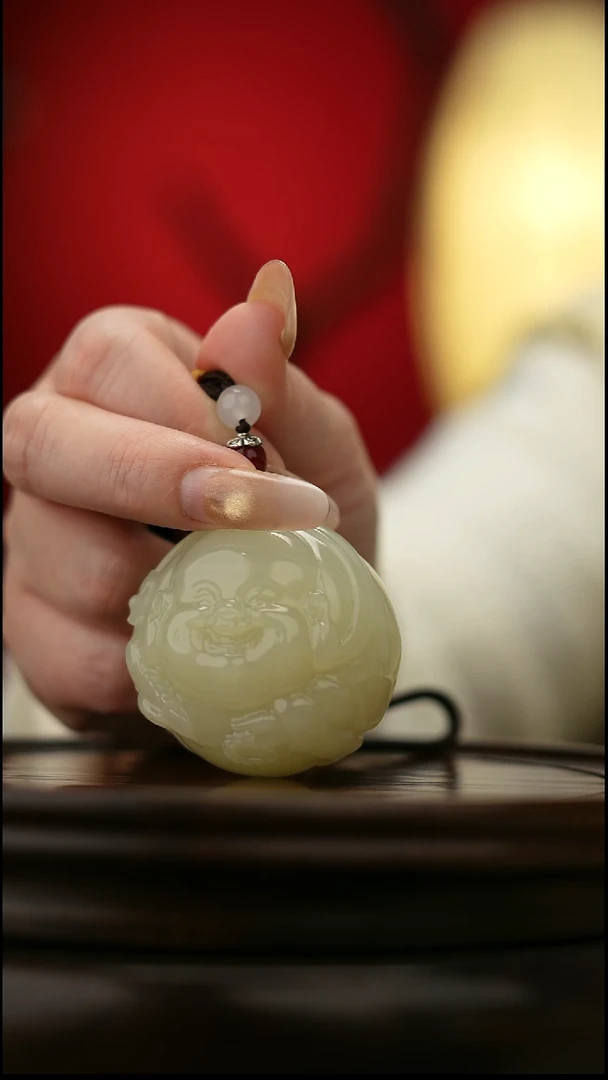 玉【弥勒】天然玉石手把件